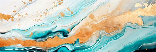 ABSTRACT KUNST Ader van goud