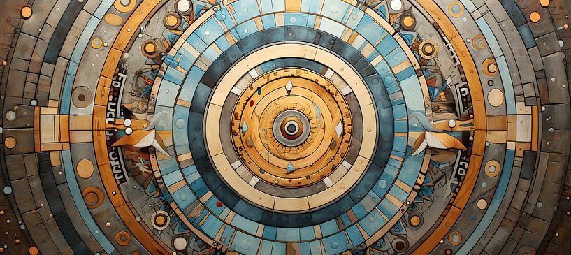 Mandala abstract 3796 van Abstract Schilderij
