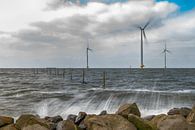 Windmolenpark IJsselmeer van Mark Bolijn thumbnail