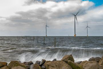 Parc éolien IJsselmeer sur Mark Bolijn