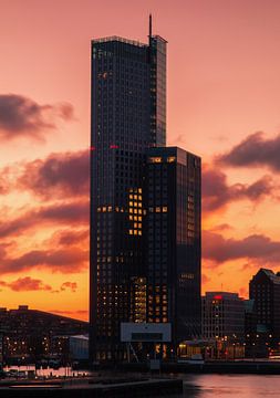 Sunrise at the Maas Tower by Ilya Korzelius