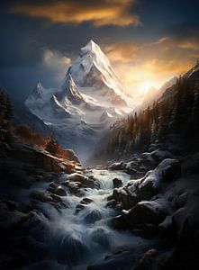 Sonnenaufgang über den Rocky Mountains