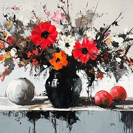 Blumenstrauß in Vase 33.5999 von ARTEO Gemälde