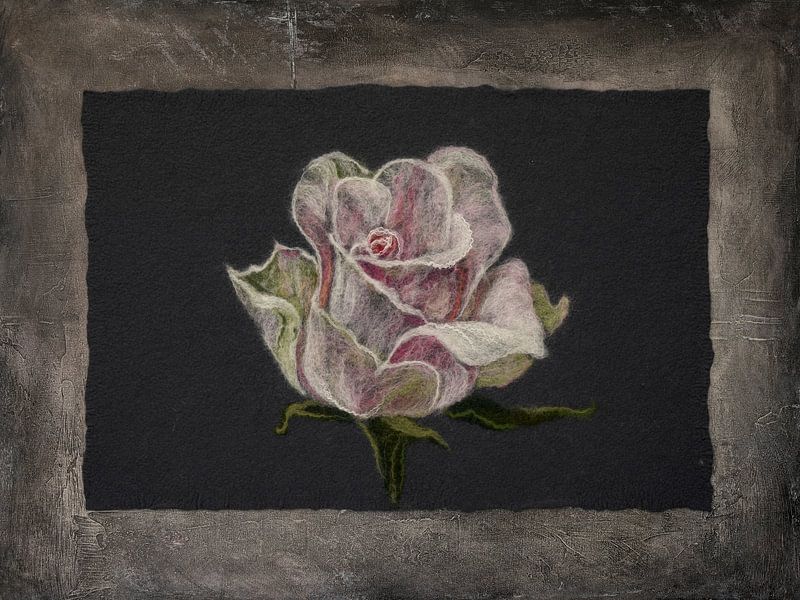 Rose. Filz Art. 2 von Alie Ekkelenkamp