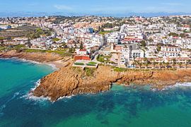 Aerial view of the town of Luz in Algarve Portugal by Eye on You