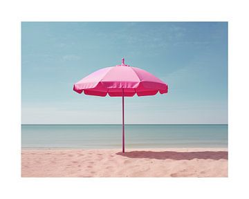 Roze parasol van Malou Studio