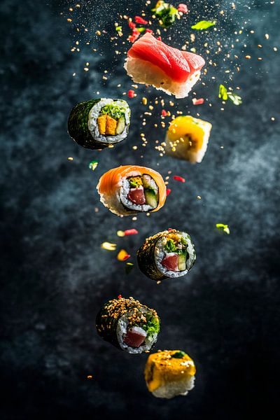 Focus sur les créations de sushis flottants par Poster Art Shop