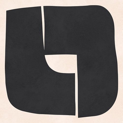 Black expressive shapes 6 by Vitor Costa