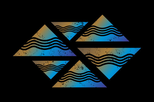 Goldene Meereswellen – Geometrische Harmonie