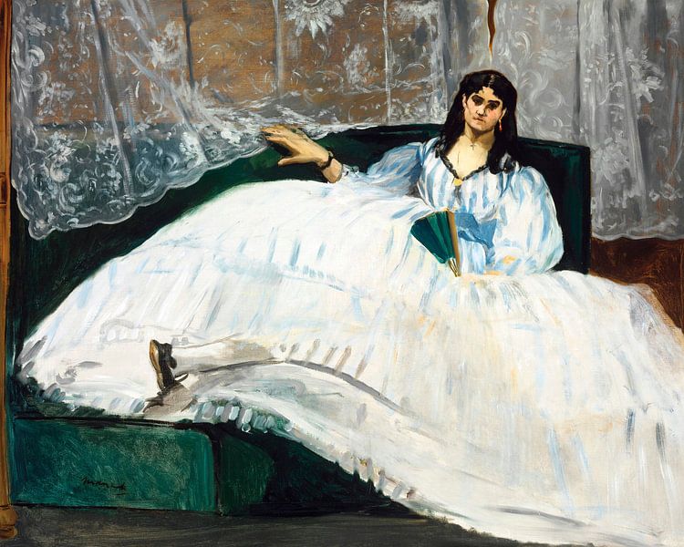 La dame à l'éventail, Édouard Manet par Des maîtres magistraux