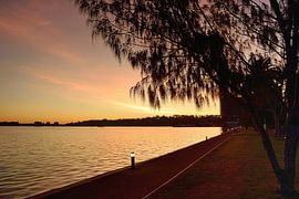 Sonnenuntergang entlang des Swan River
