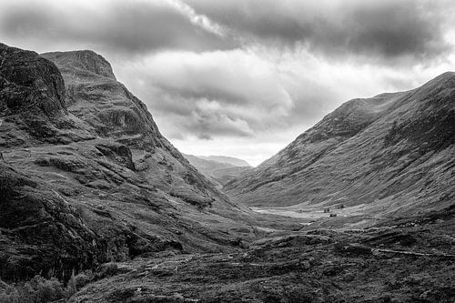 Blick auf Glencoe, Schottland
