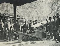 Erster Weltkrieg Kanone Geschütz Soldaten