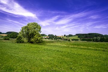 Idyllisch landschap in Beieren