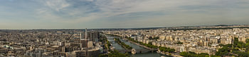 Panorama van boven van de Seine