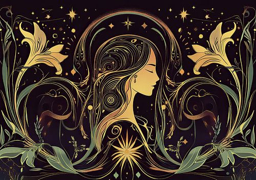 Constellation de la Vierge "La Vierge dans l'éclat des étoiles : un miracle cosmique&quot ;