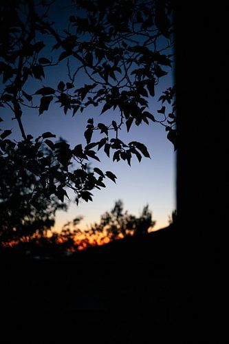 Zonsondergang Toscane