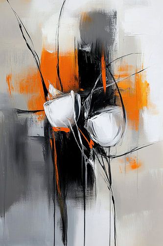 Abstract Oranje | Whirls of Flame