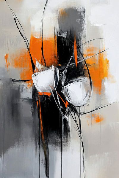 Abstract Orange | Whirls of Flame by Zen and More