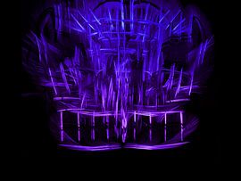 Glowstick structure lightpainting by Rick Verdonschot