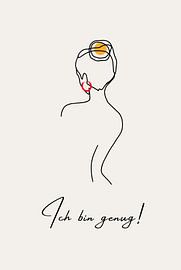 Ich bin genug mit ein bisschen Farbe