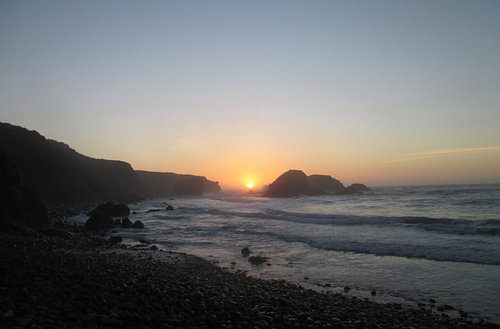 Sunset – a magical evening atmosphere at Jade Cove, California II