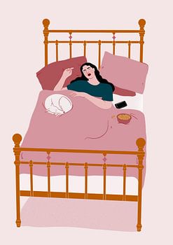 Ein fauler Tag im Bett