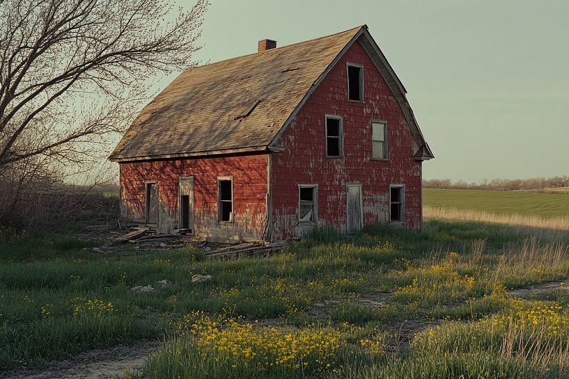 Verlassenes Bauernhaus auf dem Lande von Art & Soul Creations