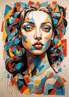 Abstract woman face