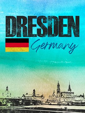 Dresde Allemagne sur Printed Artings