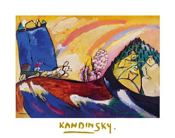 Schilderen met Trojka vanWassily Kandinsky van Peter Balan