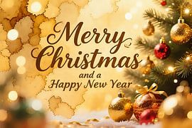 Goldene Weihnachtsgrüße von Jean Pierre