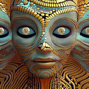 Alien mit Reptilienhaut