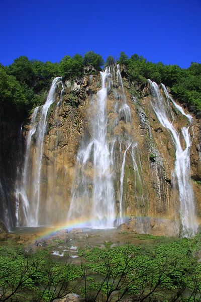 Veliki slap Wasserfall Nationalpark Plitvicer Seen  by Renate Knapp