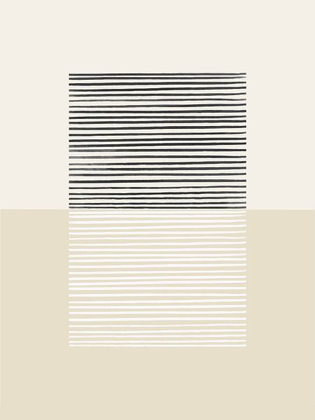 Minimalismus Linien | Schwarz von Bohomadic Studio