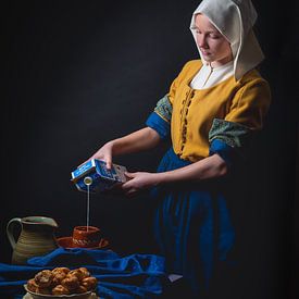 La Laitière de Joh. Vermeer dans une version moderne. sur ingrid schot