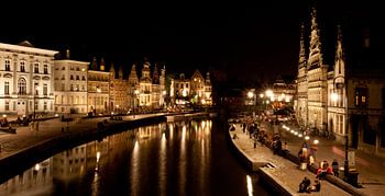 Ghent - Graslei (Night Scene)