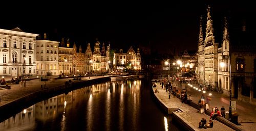 Ghent - Graslei (Night Scene)