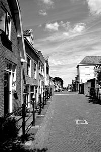 Vianen Utrecht Innere Stadt Schwarz und Weiß