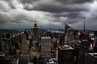 Skyline New York, avond van Nynke Altenburg thumbnail