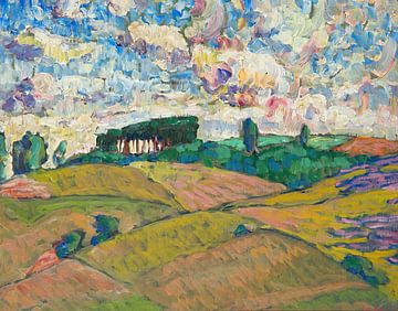 Konrad Mägi - Viljandi-landschap van Peter Balan