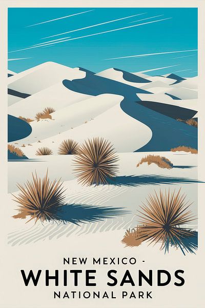 New Mexico Vintage Reisposter van Poster Art Shop
