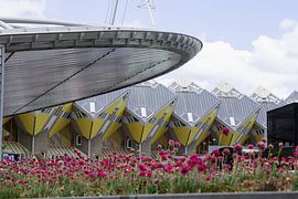 Blaak station and Cube Houses by Javier Alonso