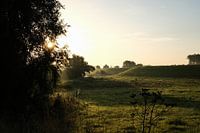 Ooijpolder with sunrise