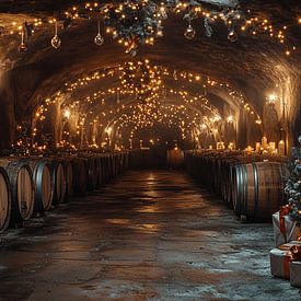 wine cellar in Christmas atmosphere by ArtsbyPol