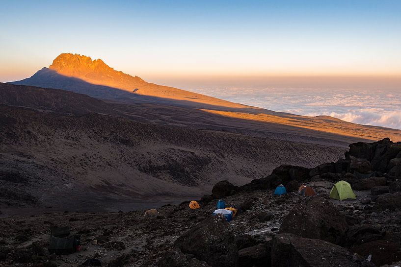 Kilimandjaro au coucher du soleil par Ronne Vinkx