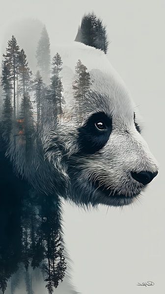 Pandabär / Pandabär von Gelissen Artworks
