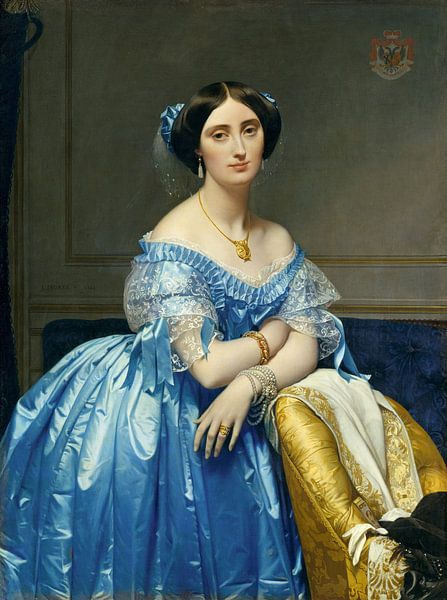 Pauline de Broglie, Prinses de Broglie, Jean-Auguste-Dominique Ingres - ca. 1852 van Het Archief
