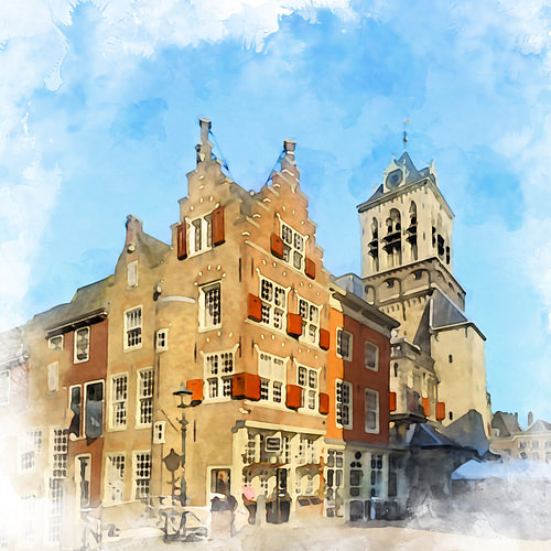 Het Kaerskorf in Delft, South Holland.
