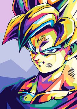 Goku Super Wpap Pop Art von Zeet Art